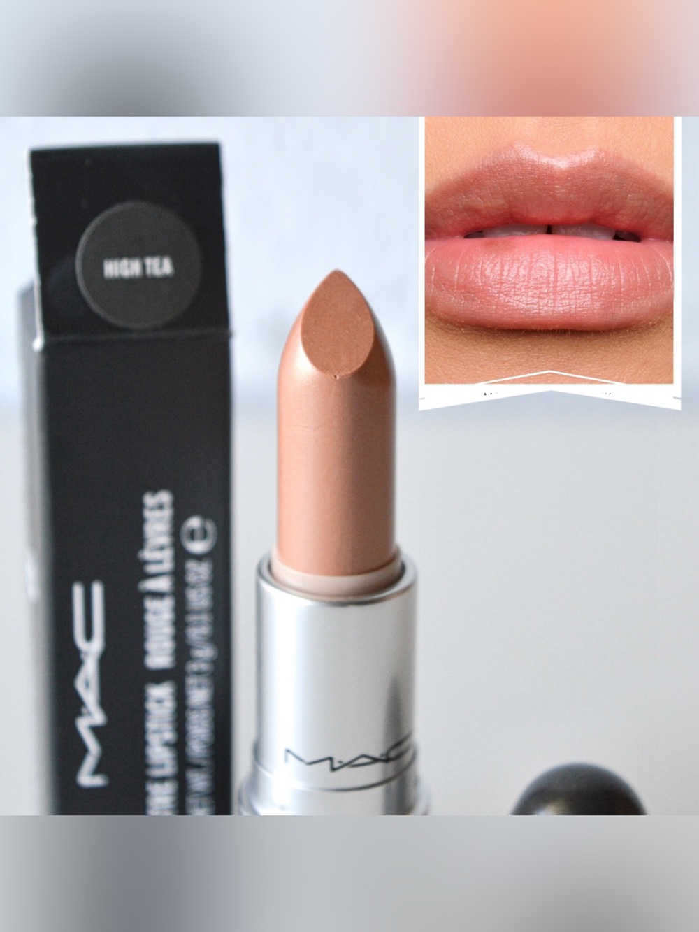 MAC Cosmetics Lipstick *HIGH TEA* Discontinued Perfect Nude Beige BNIB